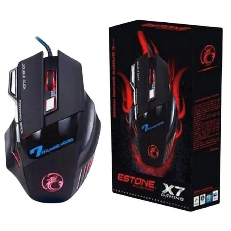 Mouse Gamer Laser X7 3200Dpi Com Macro Profissional