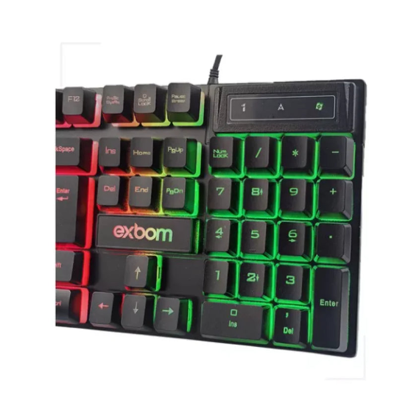 Kit Teclado e Mouse Gamer Exbom Edição Especial