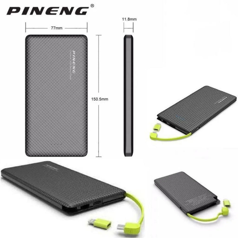 Carregador Portátil Pineng Power Bank 10.000mAh Android e Iphone